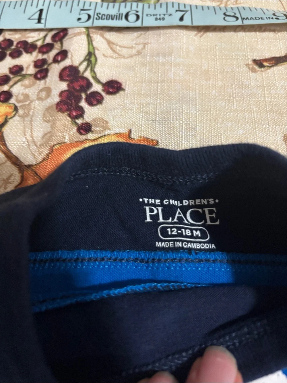 The Children's Place Blue & Navy Long Sleeve Tee with '12' Graphic